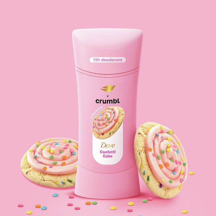 Dove x Crumbl - Deodorant Stick Crumbl Confetti Cake Aluminum Free