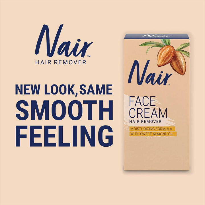 Nair Cream Hair Remover for Face with Almond Oil