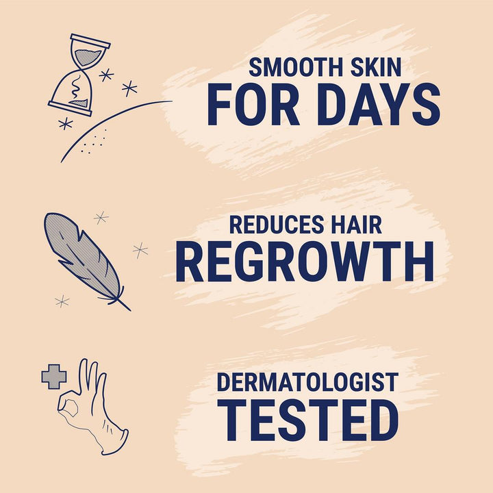 Nair Cream Hair Remover for Face with Almond Oil