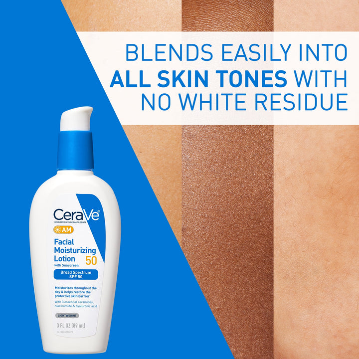 CeraVe - AM Moisturizing Face Lotion with SPF 50 - 89ml