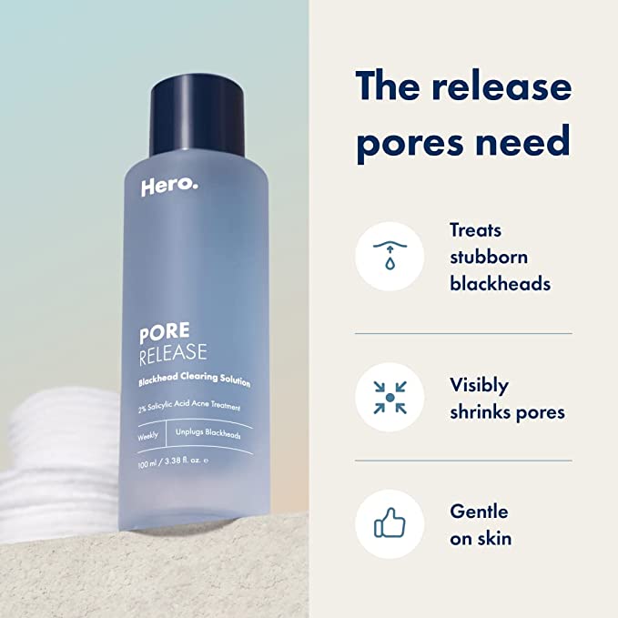 Hero Cosmetics - Pore Release, Blackhead Clearing Solution - 2% salicylzuur -  100 ml
