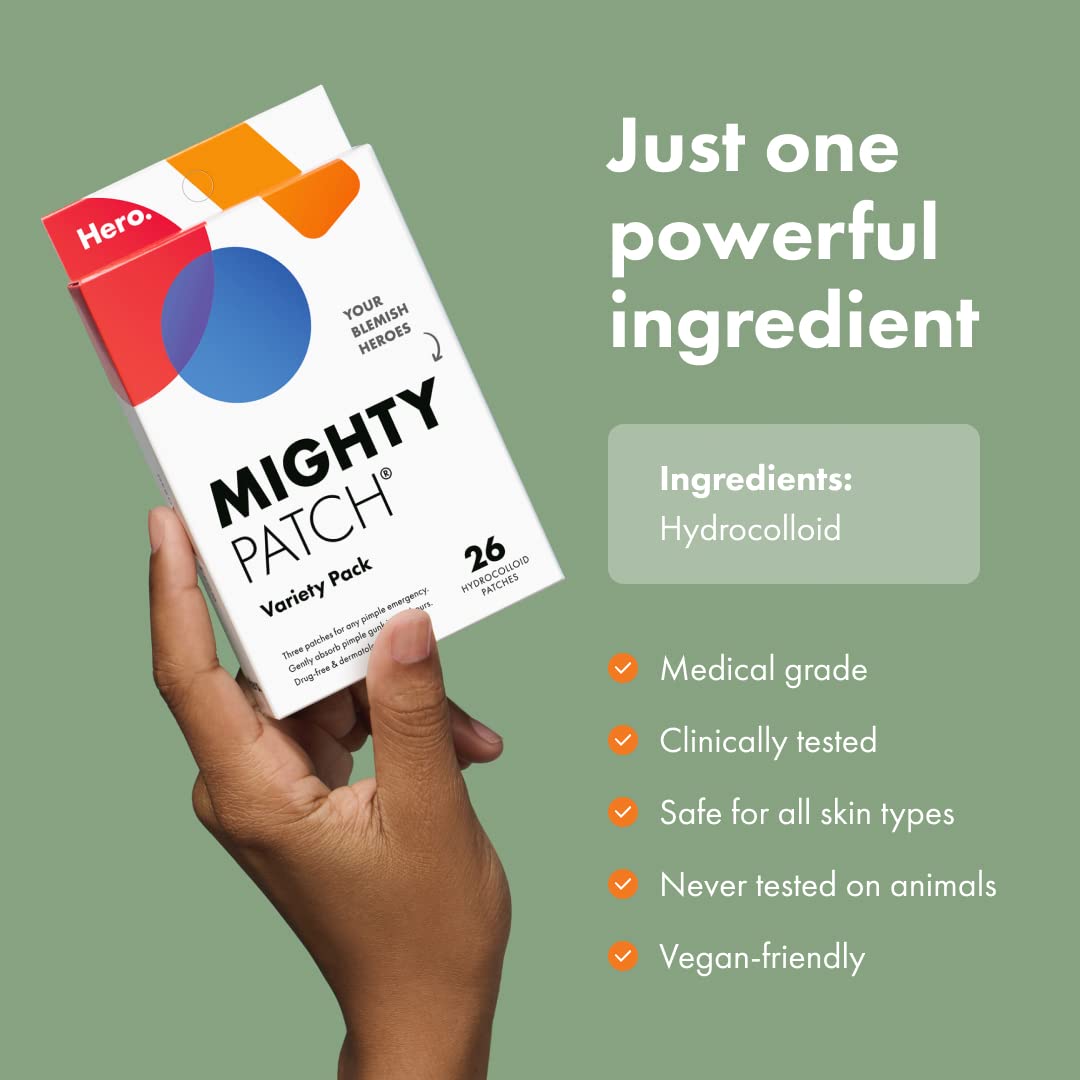 Hero Cosmetics Mighty Patch - Variatiepakket - Hydrocolloïde - 26 pleisters