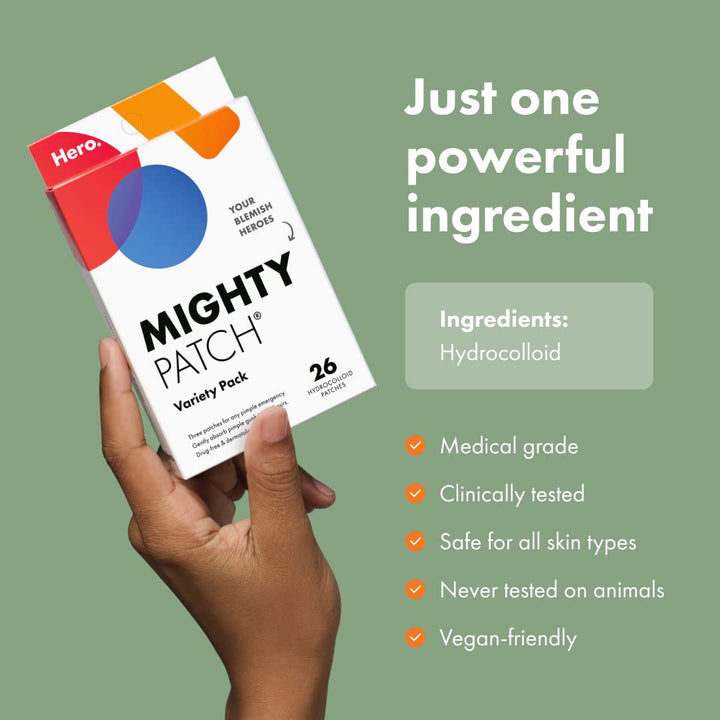 Hero Cosmetics Mighty Patch - Variatiepakket - Hydrocolloïde - 26 pleisters