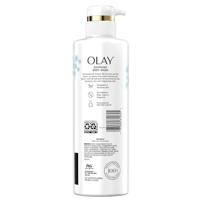 Olay - Reinigende &amp; Verzorgende Body Wash Vitamine B3 en Hyaluronzuur Eczeemgevoelige Huid