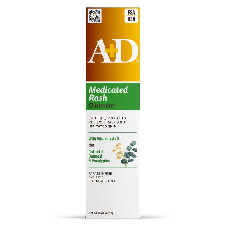 A+D Medicated Rash Ointment with Colloidal Oatmeal