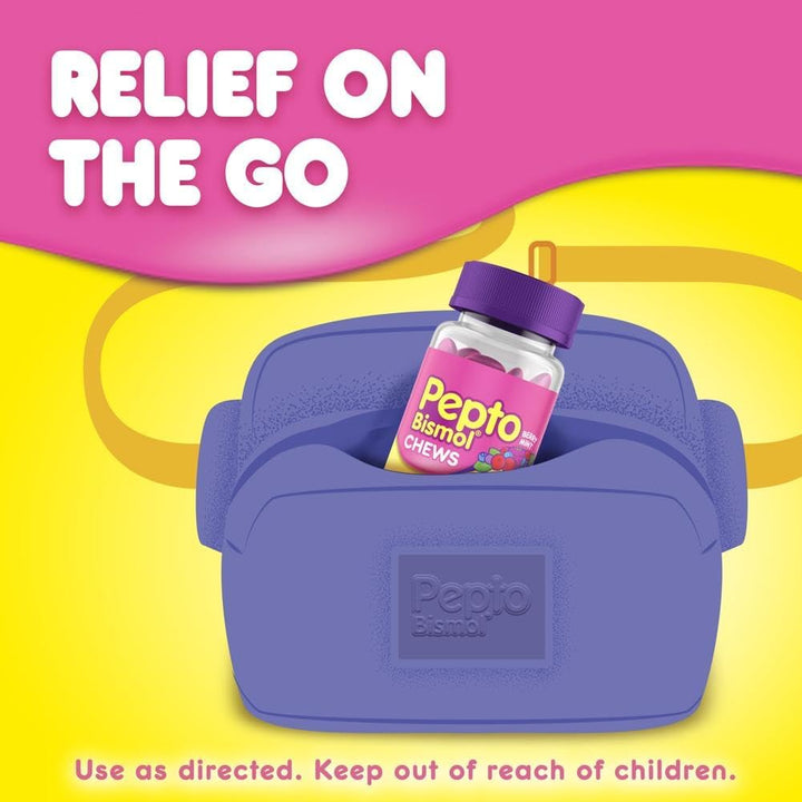 Pepto Bismol Chews Berry Mint Flavor