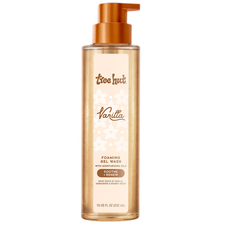 Tree Hut Vanilla Foaming Gel Body Wash with Shea Butter