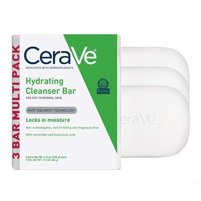CeraVe Hydrating Cleanser Bar  Soap - 3 STUKS