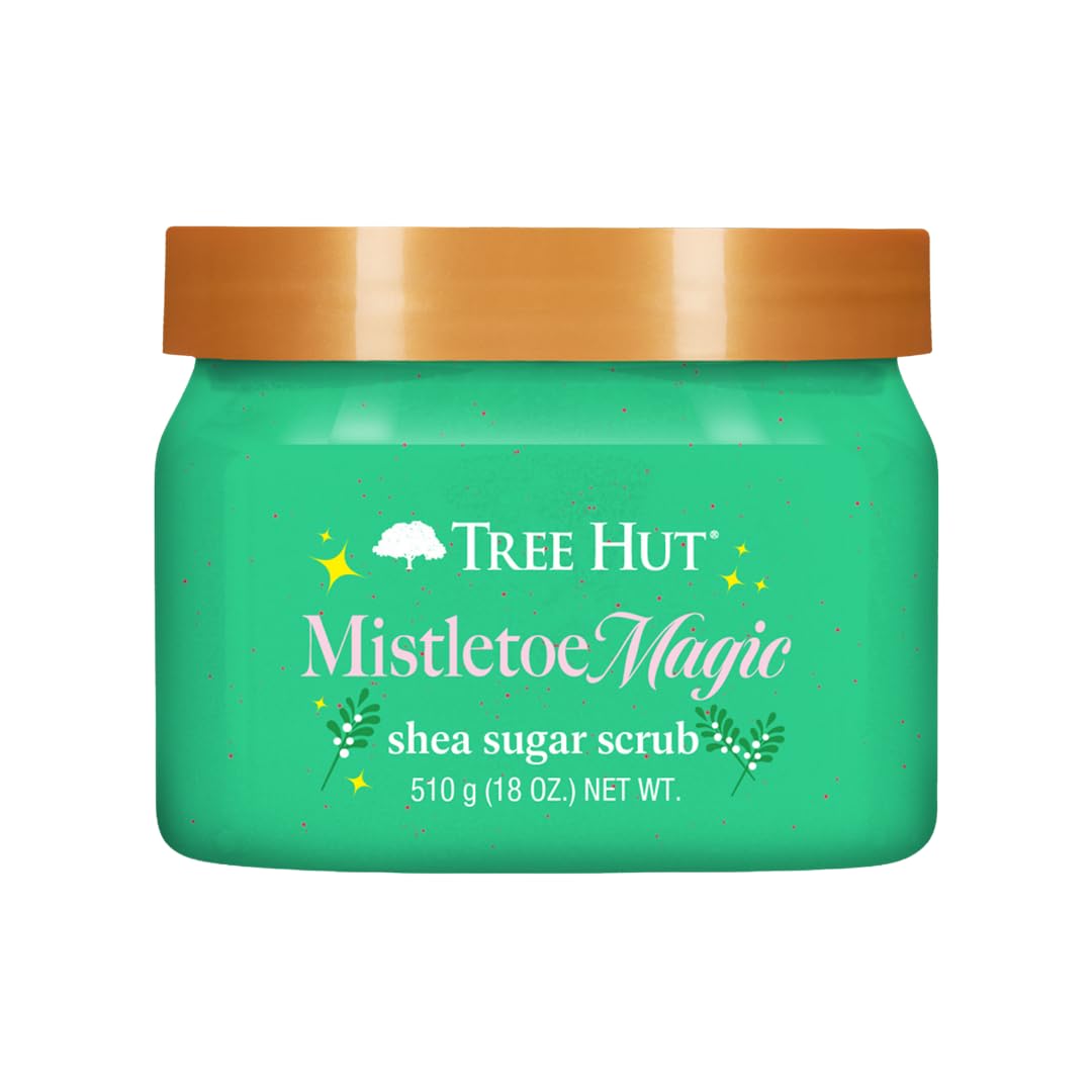 Tree Hut Mistletoe Magic Shea Sugar Scrub, Exfoliating & Hydrating Body Scrub