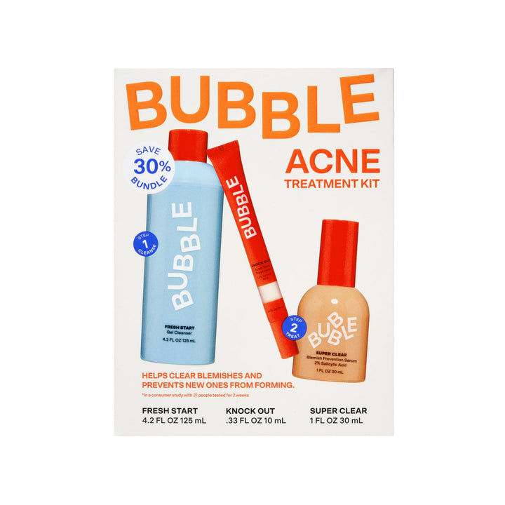 Bubble  - Acne Kit voor Alle Huidtypes - Acne - 3 stuks