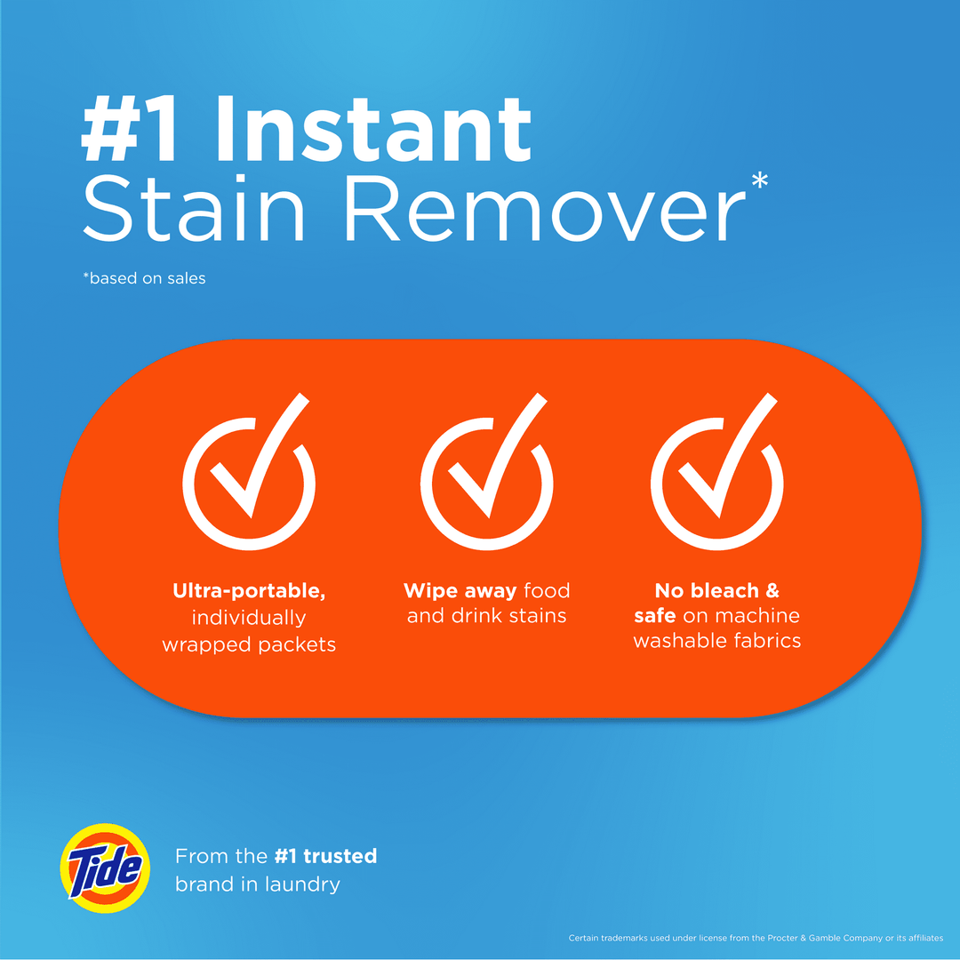 Tide To Go Instant Stain Remover Wipes