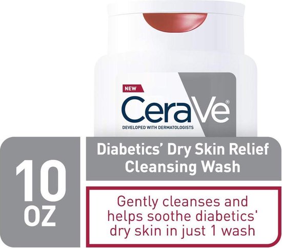 CeraVe Body Wash voor de droge huid van Diabetes - 296ml