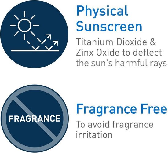 CeraVe - Mineral Sunscreen Stick SPF 50 - Hyaluronic Acid  - 100% Mineral Face Sunscreen Stick