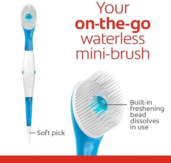 Colgate - Max Fresh Wisp Disposable Mini Travel Toothbrushes, Peppermint, 24 Count