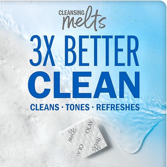 Olay - Cleansing Melts + Vitamine C - Water-geactiveerde dagelijkse gezichtsreiniger - 1x12st