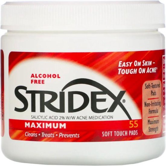 Stridex - Maximum - Alcohol Free - 55 Soft Touch Pads
