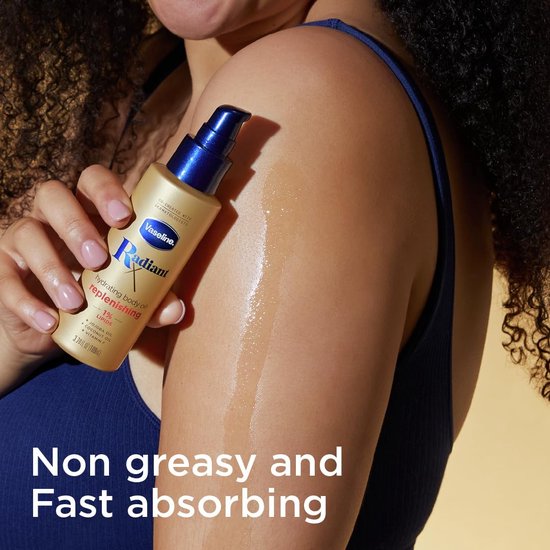 Vaseline Radiant X Aanvullend hydraterende lichaamsolieb- 1% lipidenb - jojoba-olie - kokosolie en vitamine E