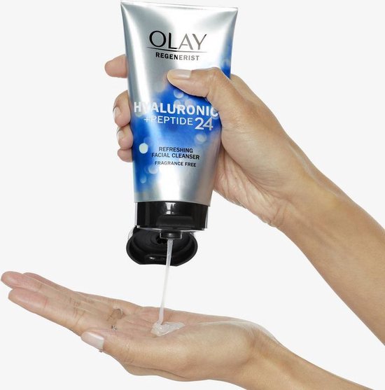 Olay - Regenerist Hyaluronic + Peptide 24 Gezichtsreiniger - Parfumvrij - 150ml