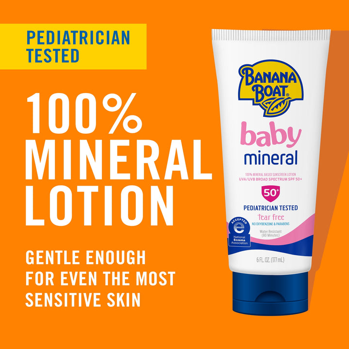 Banana Boat - Baby 100% Minerale Zonnebrandcrème SPF 50 - 177ml