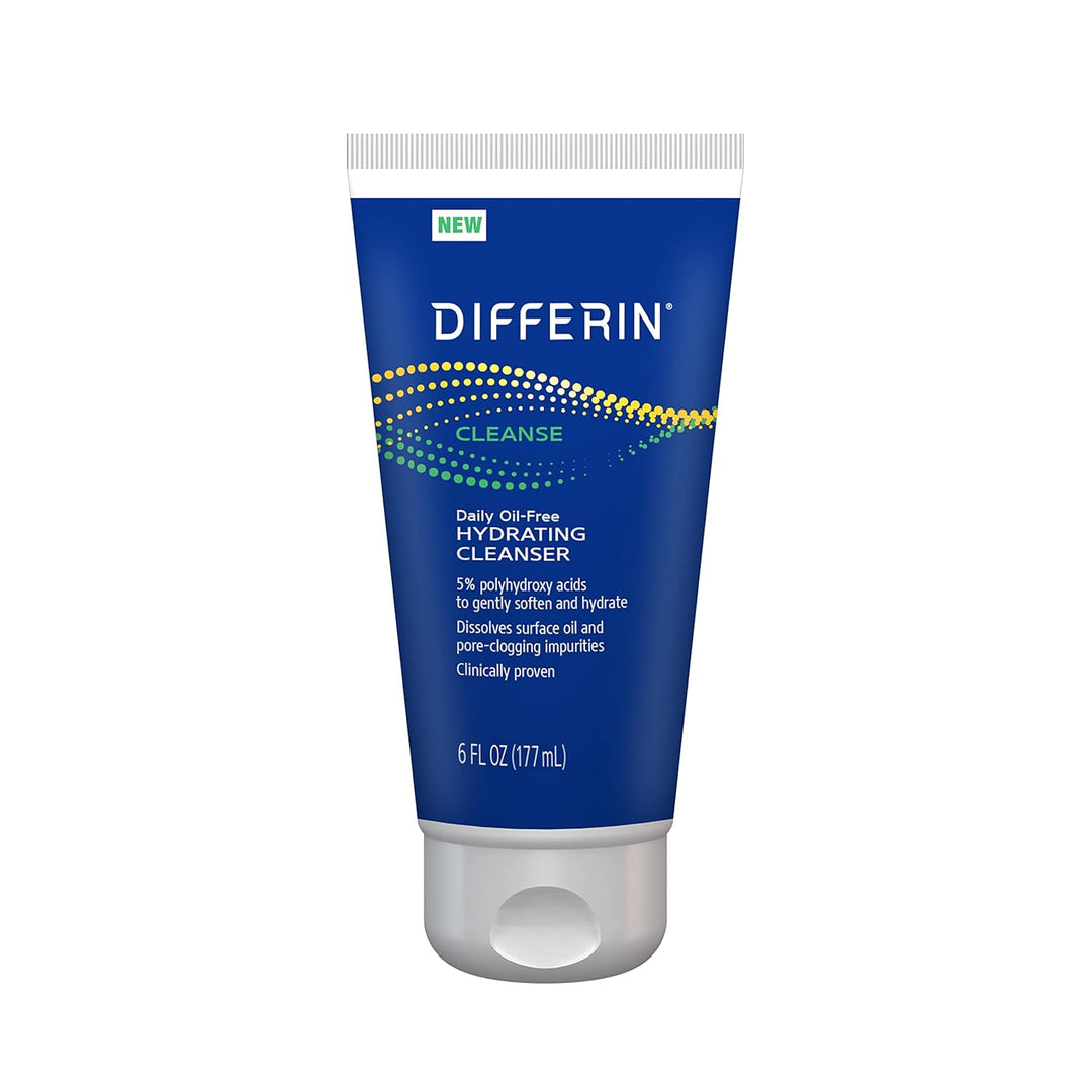 Differin Facial Cleanser, Daily Oil Free Hydrating Face Wash - 177ml
