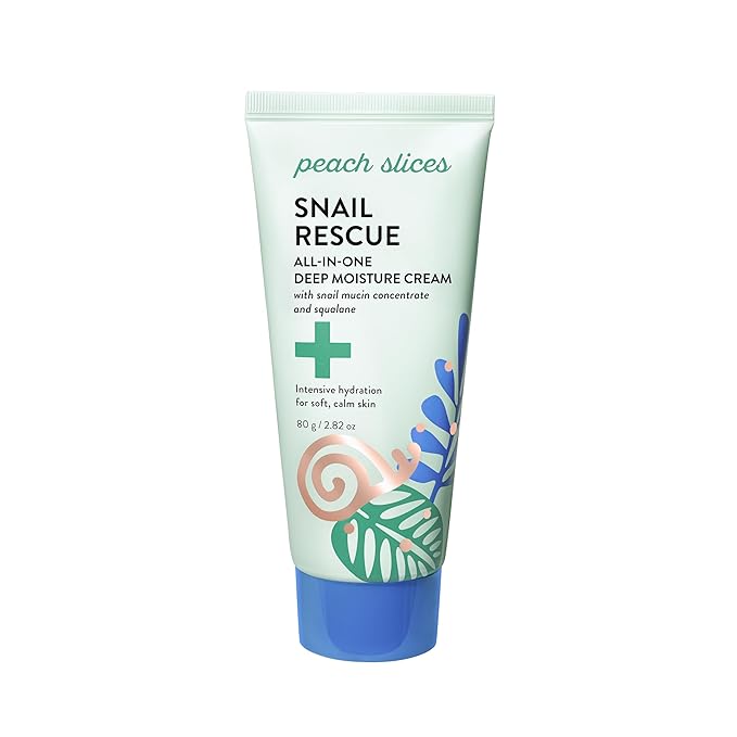 Peach Slices - Snail Rescue All-In-One Deep Moisture Cream - 80g