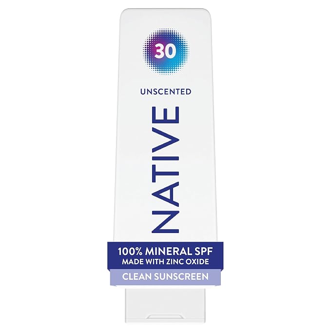 Native Mineral Sunscreen Lotion SPF 30 with Zinc Oxide