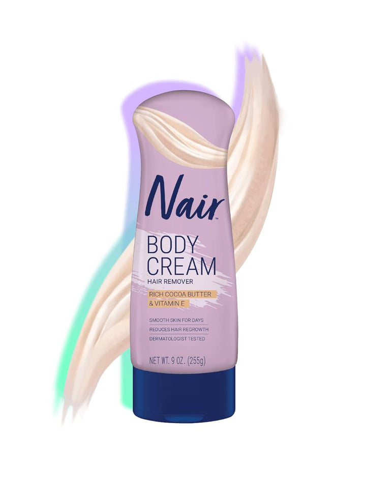 Nair - Lichaamscrème voor ontharing - Cacaoboter - Vitamine E - Been en lichaam - Haarverwijderaar