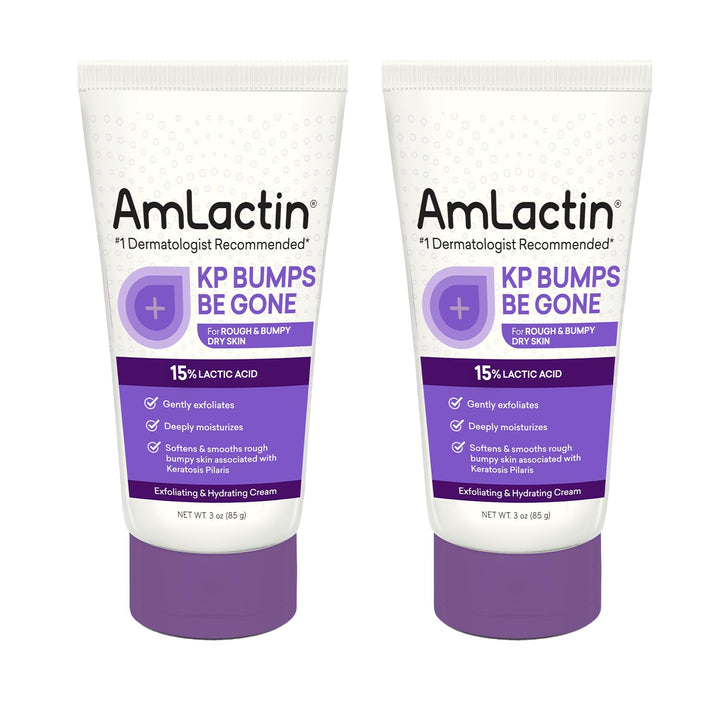 AmLactin - KP Bumps Be Gone Cream with 15% Lactic Acid AHA - 2 x 85g