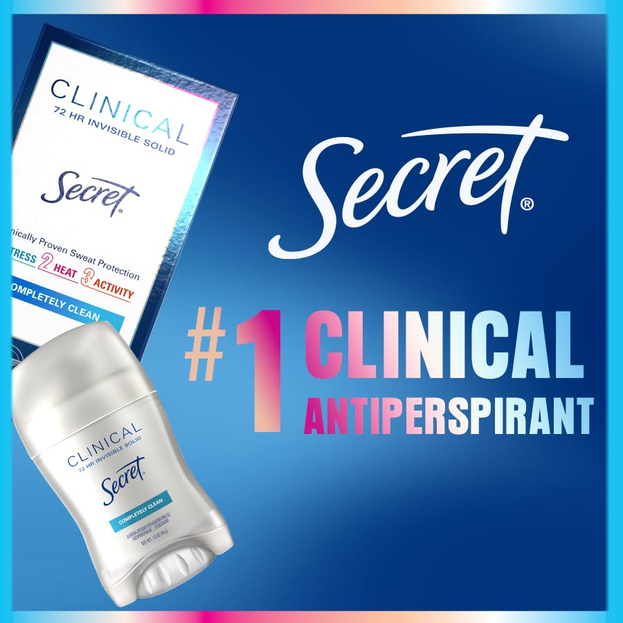 Secret Clinical Strength Antiperspirant Deodorant Completely Clean