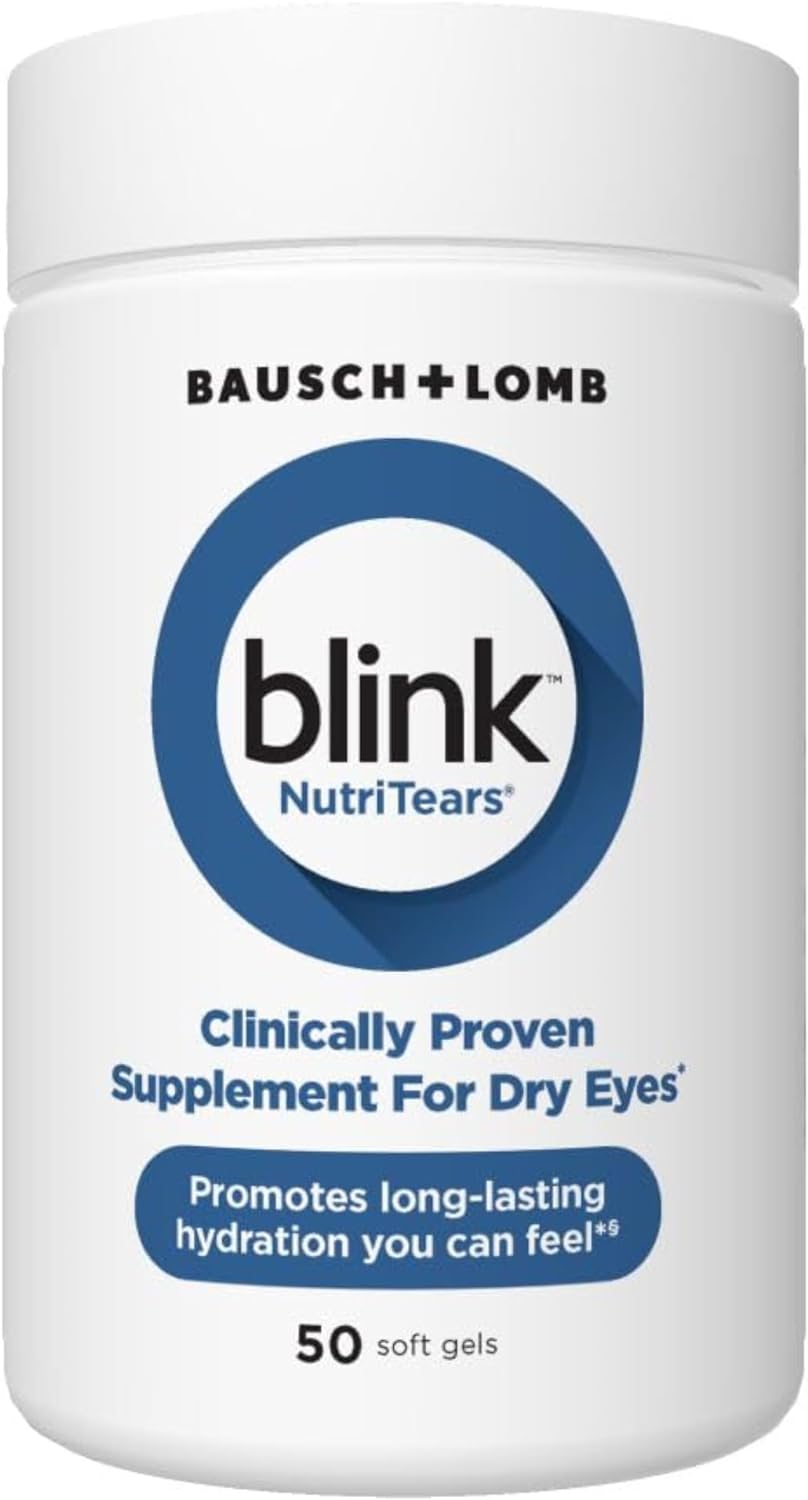 Blink NutriTears 50 soft gels Clinically Proven Supplement for Dry Eyes
