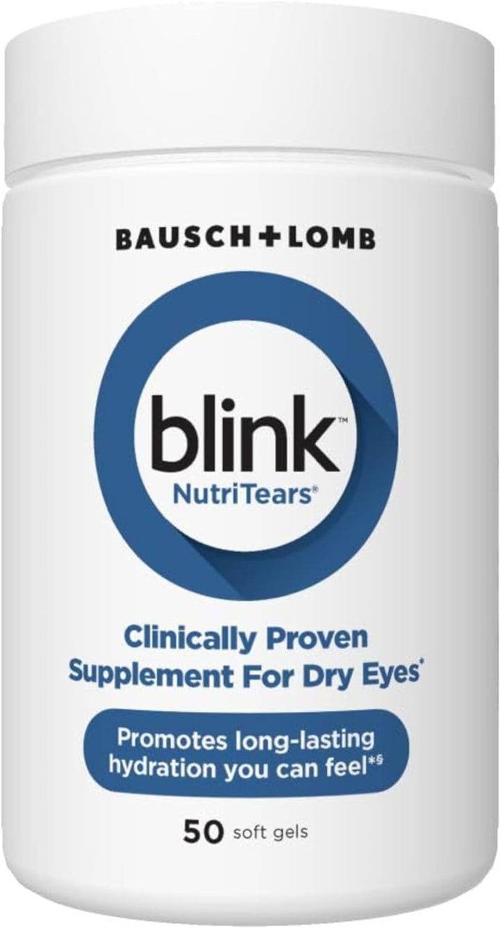 Blink NutriTears 50 soft gels Clinically Proven Supplement for Dry Eyes