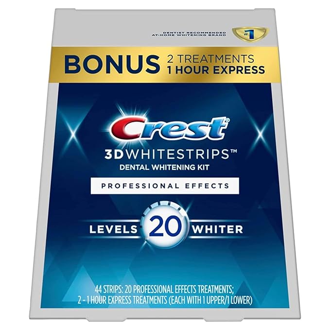 Crest 3D White Luxe Whitestrips Professional Effects - 20 Behandelingen + 1 Hour Express - 2 Behandelingen - Tandenbleekset