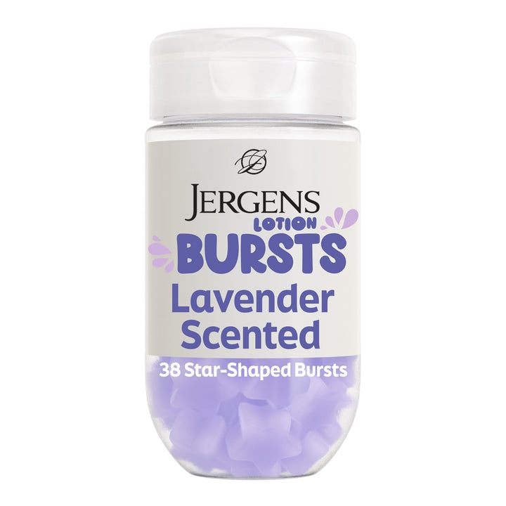 Jergens Lotion Bursts are squishy heart-shaped moisturizers