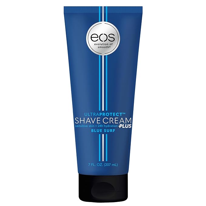 eos UltraProtect Men’s Shave Cream- 24-Hour Hydration - Blue Surf