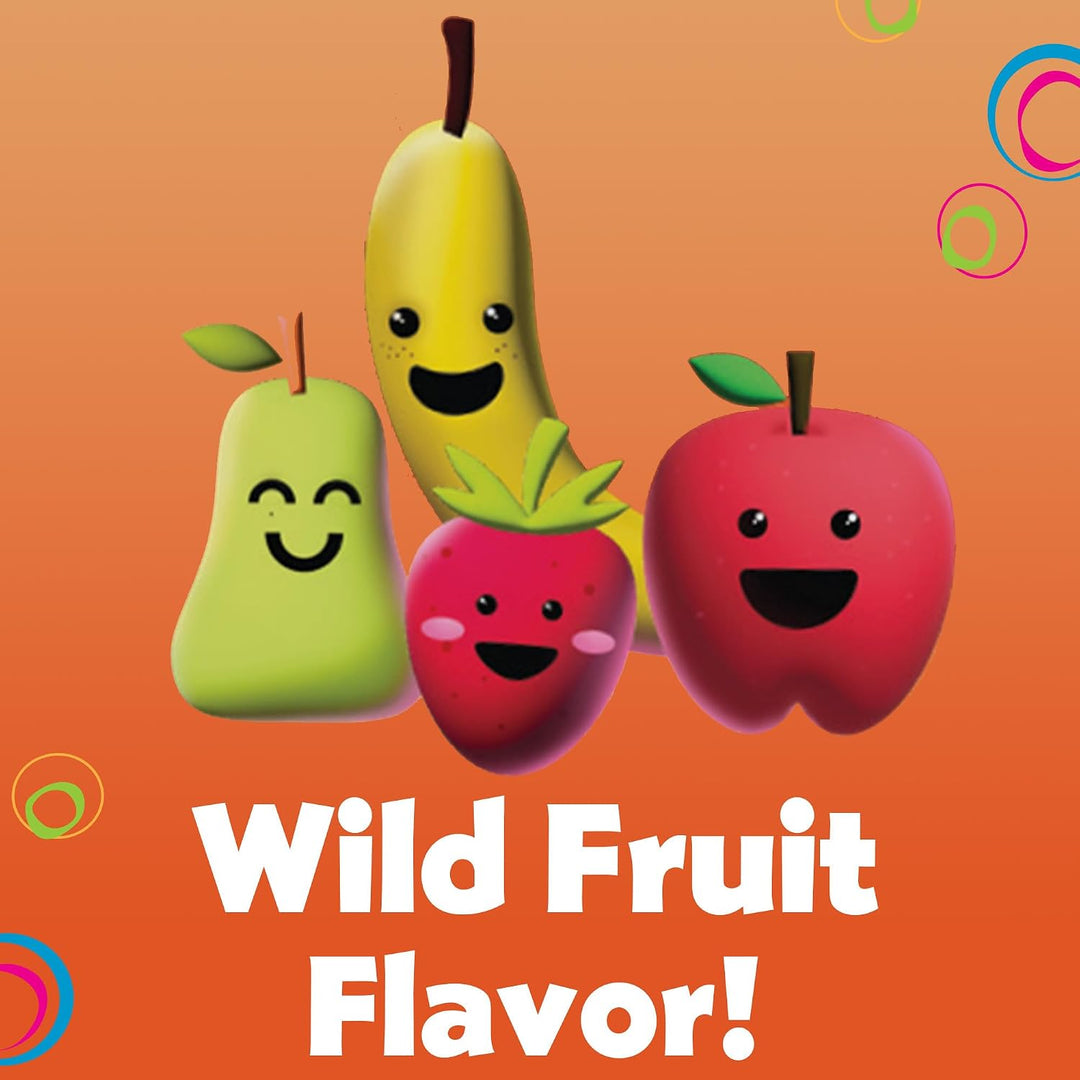 DenTek Kids Fun Flossers Wild Fruit Fluoride-Coated 90 Count