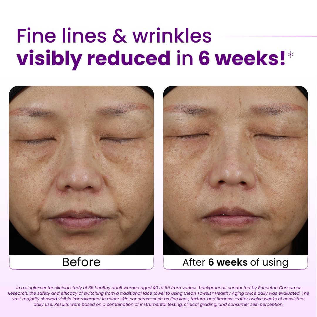 Clean Skin Club Healthy Aging Clean Towels XL 50 Count