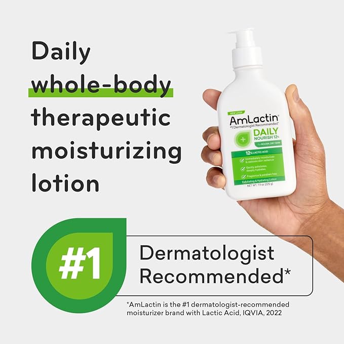 AmLactin - Daily Nourish Lotion with 12% Lactic Acid AHA - 400g