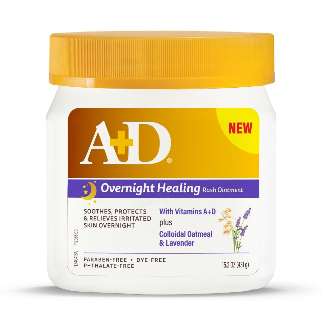 A+D Overnight Healing Diaper Rash Ointment