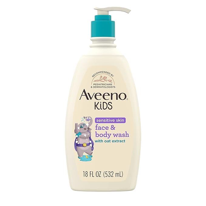 Aveeno - Kids Sensitive Skin Face & Body Wash with Oat Extract - 532ml