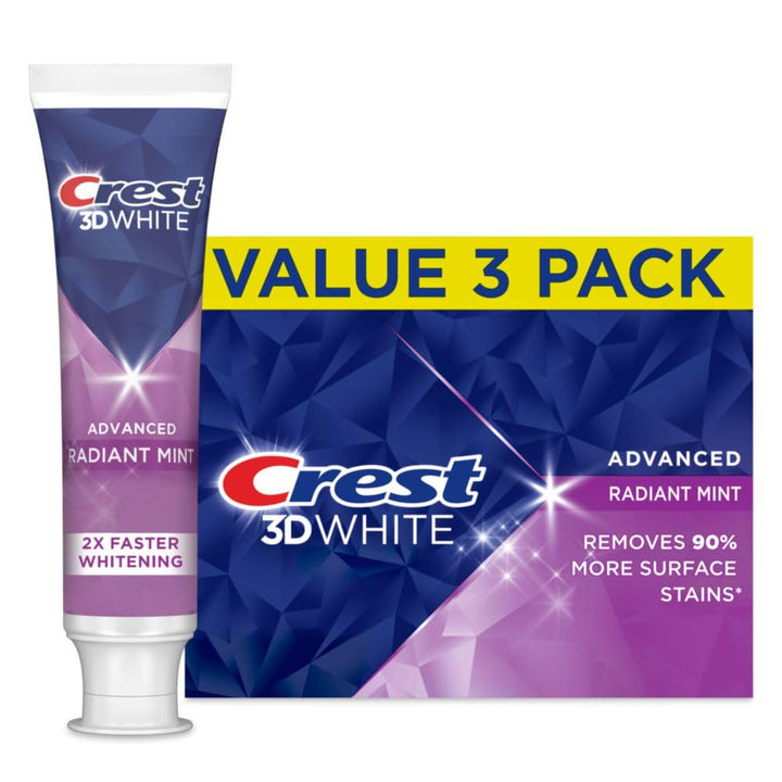 Crest 3D White Advanced Radiant Mint Teeth Whitening Toothpaste