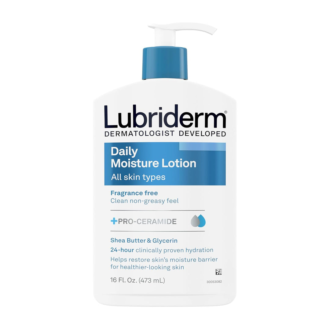 Lubriderm Daily Moisture Hydrating Body and Hand Lotion for Dry Skin