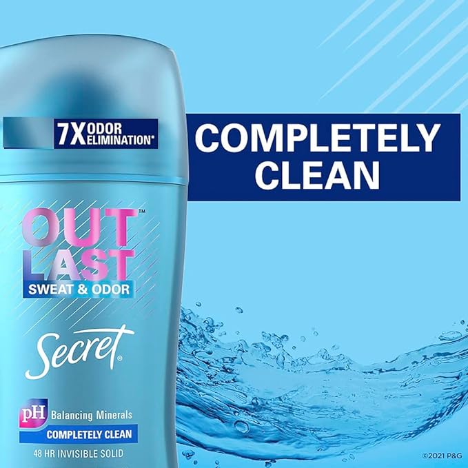 Secret - Outlast Invisible Solid - Completely Clean - 14g