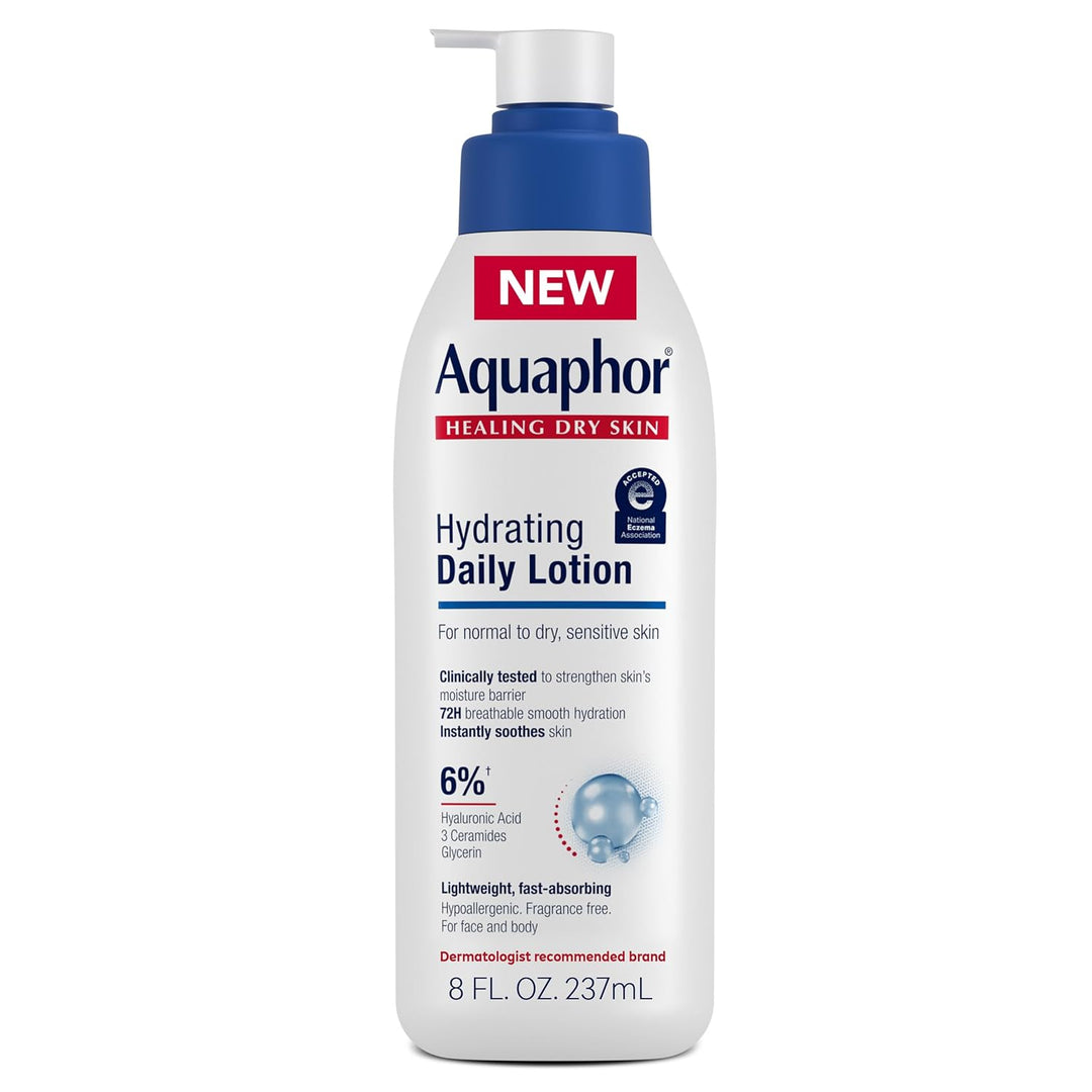 Aquaphor Hydrating Daily Face &amp; Body Lotion with Hyaluronic Acid