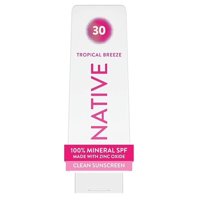 Native Mineral Sunscreen Lotion SPF 30 with Zinc Oxide