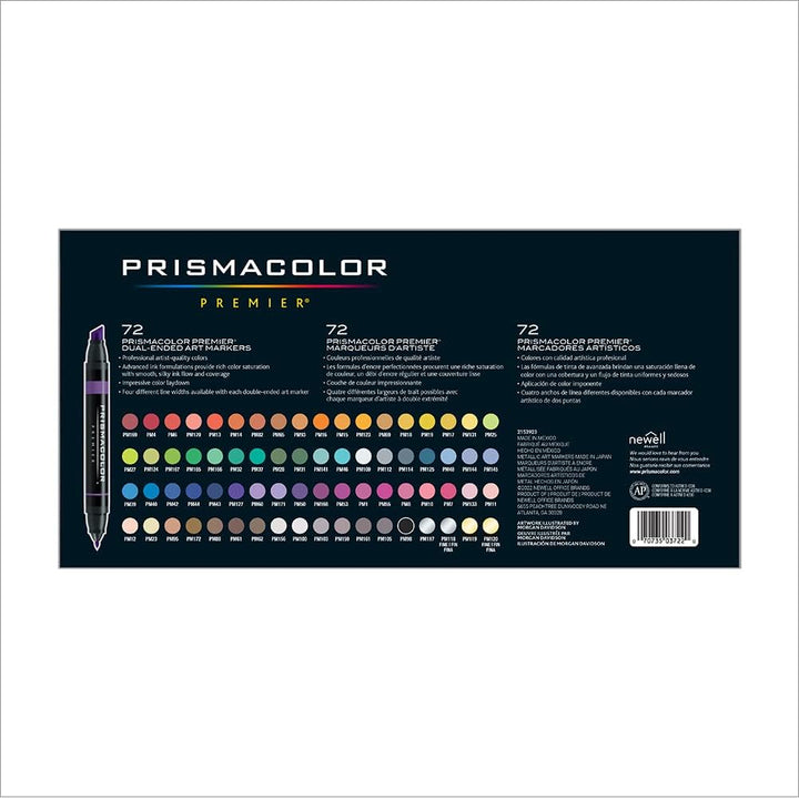Prismacolor Premier Double-Ended Art Markers 72 Count