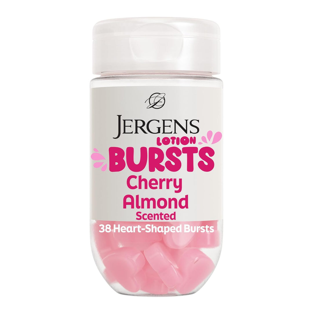 Jergens Lotion Bursts are squishy heart-shaped moisturizers