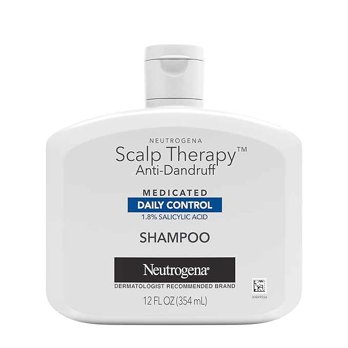 Neutrogena Scalp Therapy Anti-Dandruff Shampoo Daily Control, 1.8% salicylic acid, with fragrance of warm vanilla & toasted coconut notes
