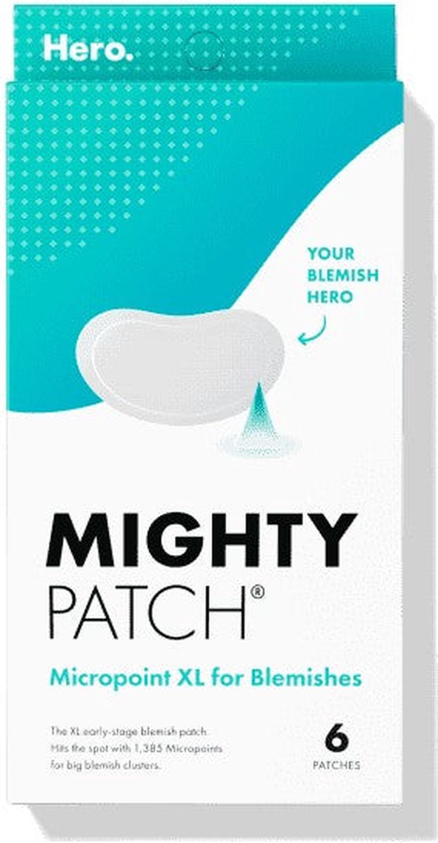 Hero Cosmetics, Mighty Patch, Micropoint XL voor oneffenheden, 6 patches
