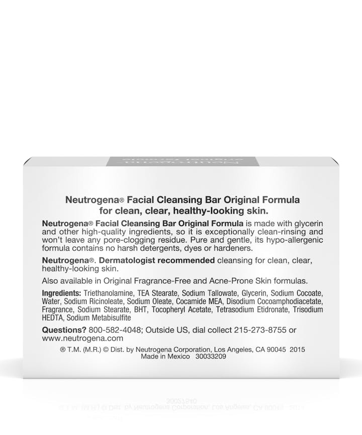 Neutrogena - Original Amber Bar Fragrance-Free Facial Cleansing Bar - 99g