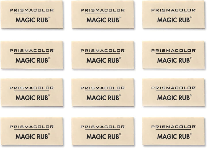 Prismacolor Magic Rub Vinyl Erasers 12 Count